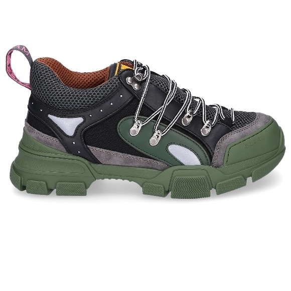 GUCCI LEATHER FLASHTREK LOW TOP SNEAKERS (men’s) - Picture 6 of 7